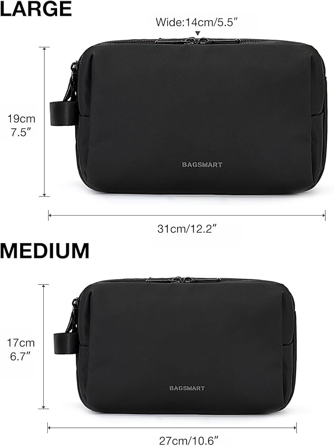 BAGSMART Toiletry Bag for Men, Travel Toiletry Organizer Dopp Kit - Image 6
