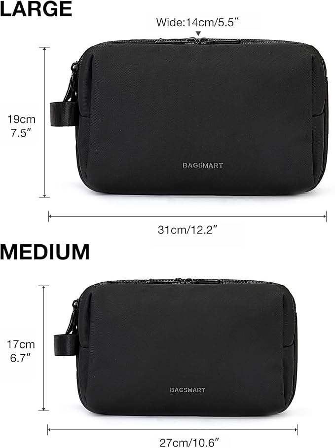 BAGSMART Toiletry Bag for Men, Travel Toiletry Organizer Dopp Kit - Image 2
