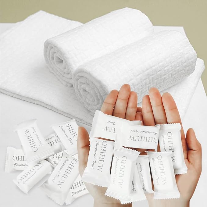 Disposable Towel Thicker Style Magic Compressed Towel Large Size Coin Tissue by OHIHUW