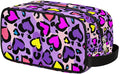 Heart Shape Leopard Skin Print Kids Toiletry Bag by Unknown