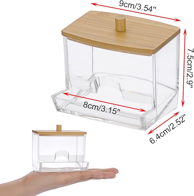 Hipiwe Acrylic Q-Tip Holder - Image 3