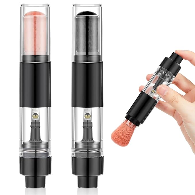 Tioncy 2 Pcs Refillable Loose Powder Brush Embossing Powder Brush Reusable by Tioncy