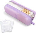 Cotton Pad Swab Travel Case – 2-in-1 Portable Waterproof Qtips Dispenser by VisFresh