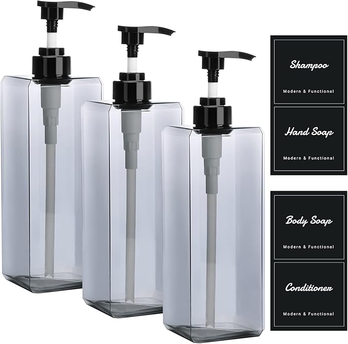Suream 33.8oz Refillable Shampoo Bottles by Suream