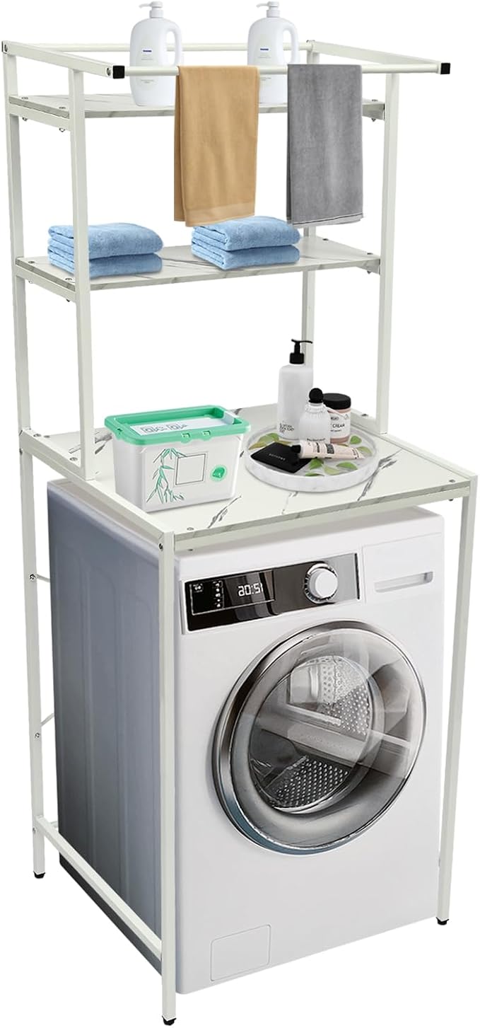 Laundry Room Storage Organizer, 3 Tier Over The Washer and Dryer Storage Shelves by Unknown