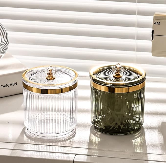 Plastic Cotton Swab Ball Box Pad Holder Floss Organizer Box Clear Container - Image 5