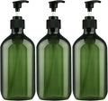 Empty Plastic Bottles with Pump Dispenser and Labels Included, Refillable by FOOCHY