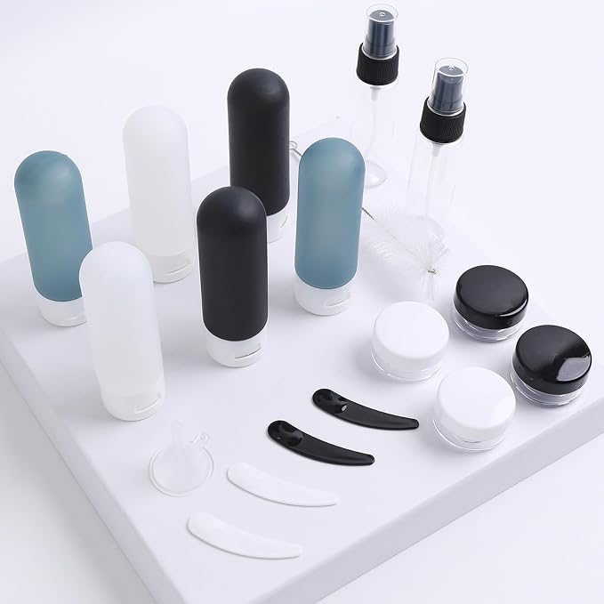 20 Pack Travel Bottles Set for Toiletries TSA Approved Leak Proof Travel Size - Image 5