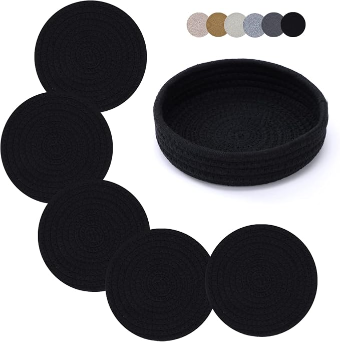 Coga Trivets for Dishes, Pots and Pans, 7 Inch Hot Pads 5 Pcs by Goga