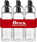6 Pcs 16 oz Clear Plastic Empty Bottles by DPLASKA