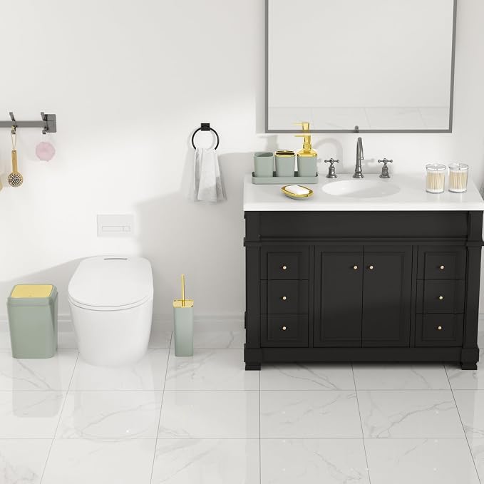 Bathroom Set, Sage Green Bathroom Accessories Set - Image 7