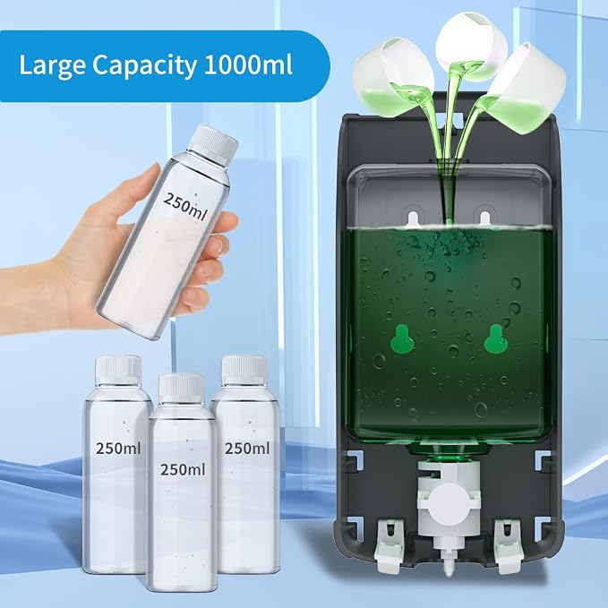 Manual Foam Soap Dispenser, 35oz Commercial Refillable Foaming Soap - Image 3