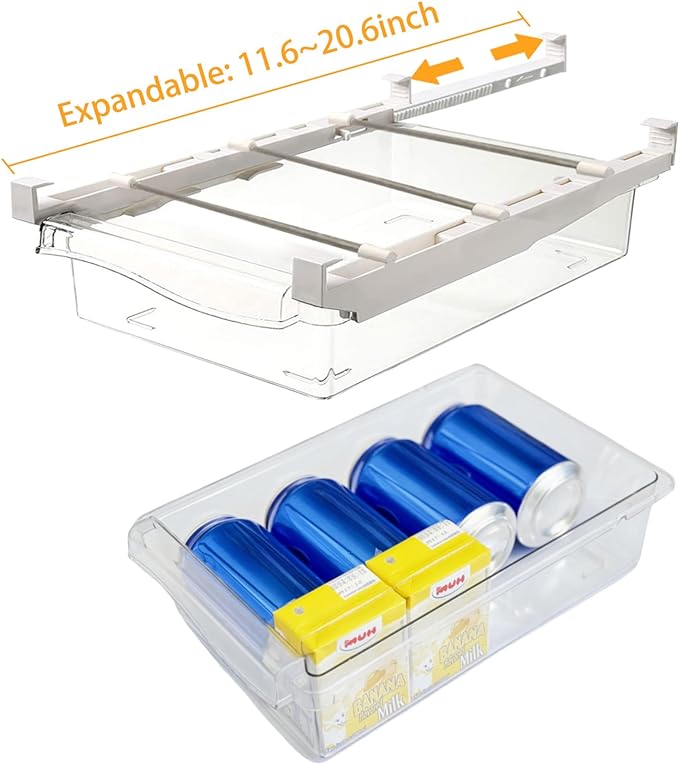 URALFA 2 Pack Fridge Drawer Organizer Egg Holder - Image 3