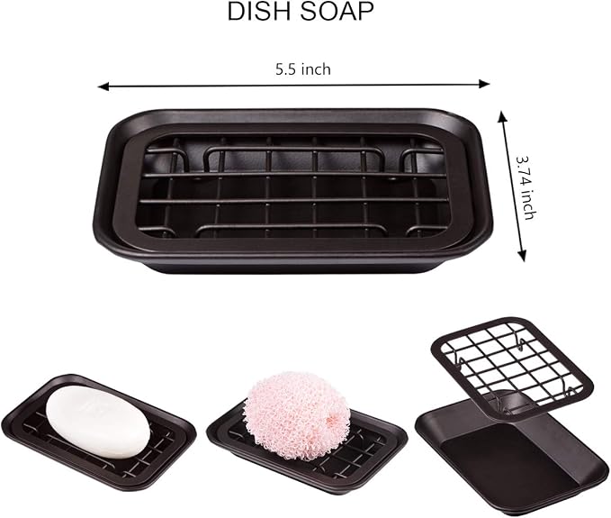 SheeChung 6Pcs Mason Jars Bathroom Accessories Set Complete - Image 7