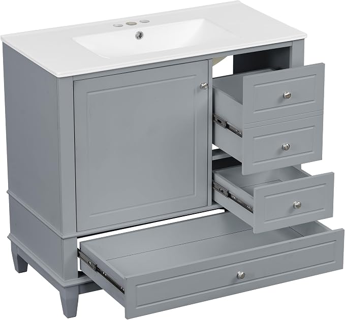 Harper & Bright Designs 36" Bathroom Vanity - Image 9