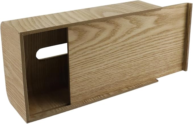 Geesatis Tissue Box Cover, Wood Tissue Box Holder, Rectangular Napkin Facial - Image 3