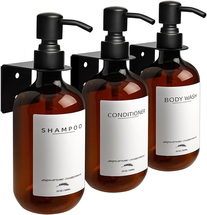 Shampoo Dispenser for Shower Wall Mount, No Drill Shampoo and Conditioner by Supforce