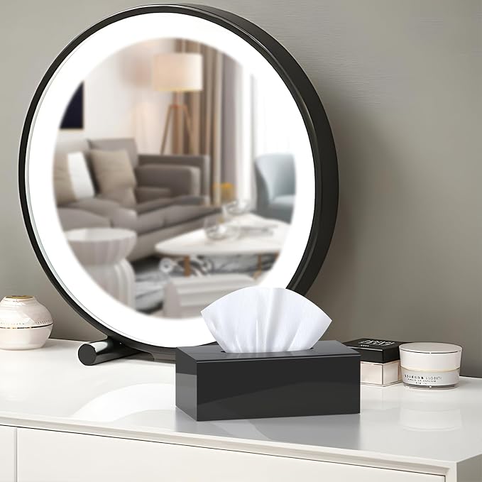 SILUT Acrylic Tissue Box Cover, Tissue Box Cover Rectangle, Modern Tissue Box - Image 3