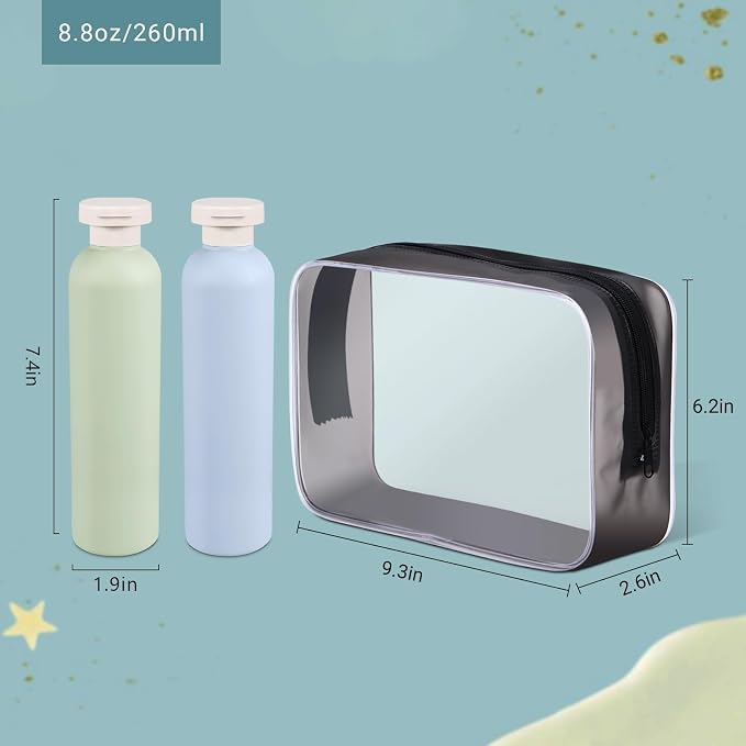 ASEVAT 8.8 oz Leak Proof Travel Bottle - Image 2