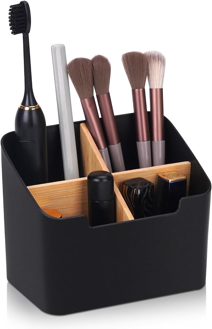 Toothbrush Holders for Bathrooms, Electric Toothbrush and Toothpaste Holder by Ayswupt