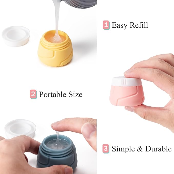 MODENGKONGJIAN Travel Bottles for Toiletries, TSA Approved Silicone Squeezable - Image 5