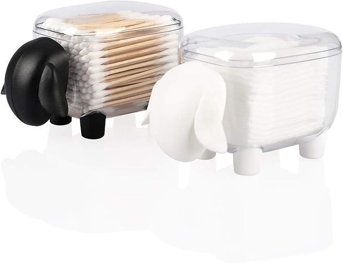 Cotton Ball Holder, Acrylic Qtip Dispenser by Agirlvct