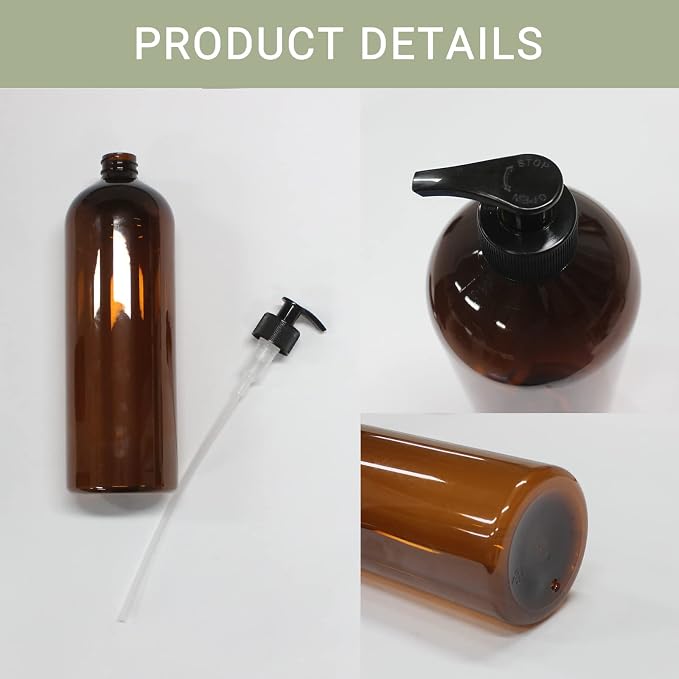 4 Pack 32 OZ Empty Plastic Pump Bottles - Image 5