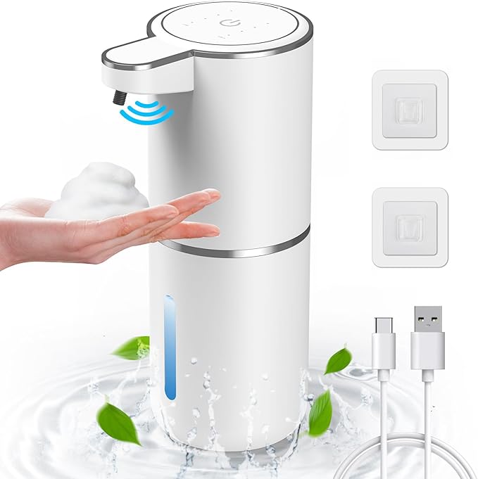 HOMELYLIFE Automatic Foam Soap Dispenser, 12.85oz Touchless Soap Dispenser by HOMELYLIFE