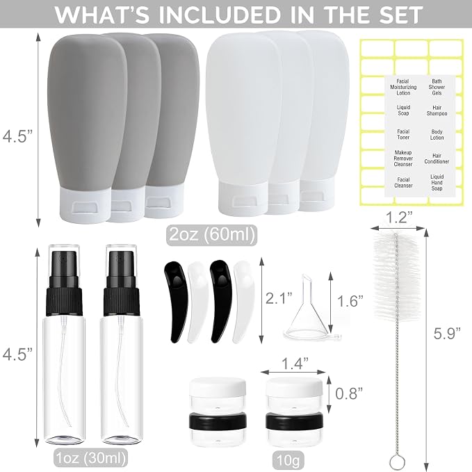 20 Pack Travel Bottles Set - Image 2
