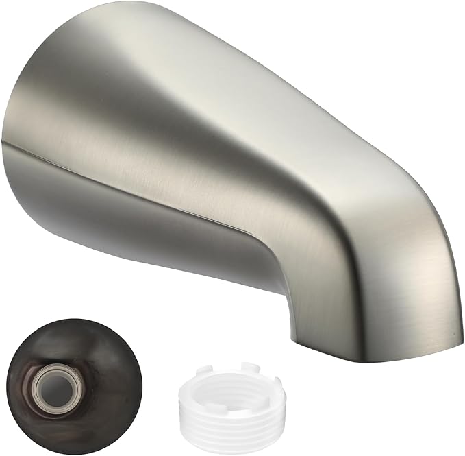 Universal Bath Tub Spout with Adapter, Bathtub Faucet Spout Without Diverter by Coolfell