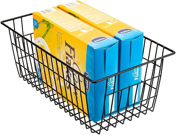 SANNO Freezer Wire Baskets, Refrigerator Freezer Baskets Wire Metal Storage - Image 5