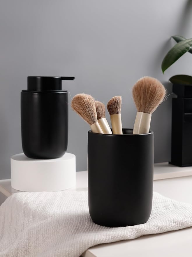 Bosilunlife Soap Dispenser and Toothbrush Holder Set - 11Oz Foam Soap Dispenser - Image 6
