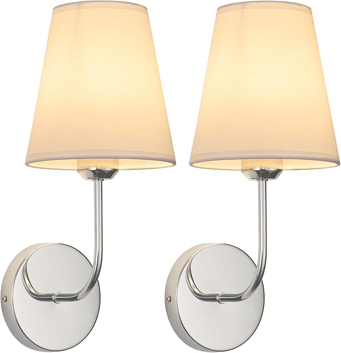 Modern Hardwired Wall Sconces, Farmhouse Light, Living Room, or Staircase. Sleek by LEECOORA