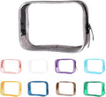 Buminee Clear Pouch Small, 6.6"x2.3"x4.7" TSA Approved Toiletry Bag, Travel Bags by Buminee