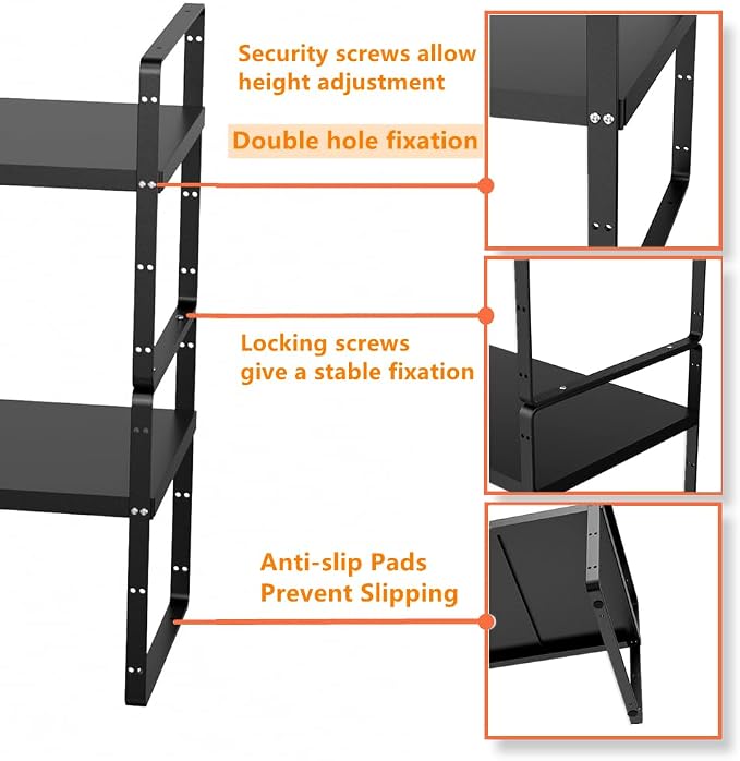 Slideep Expandable Cupboard Organizer, Large Kitchen Cabinet Organizer - Image 2