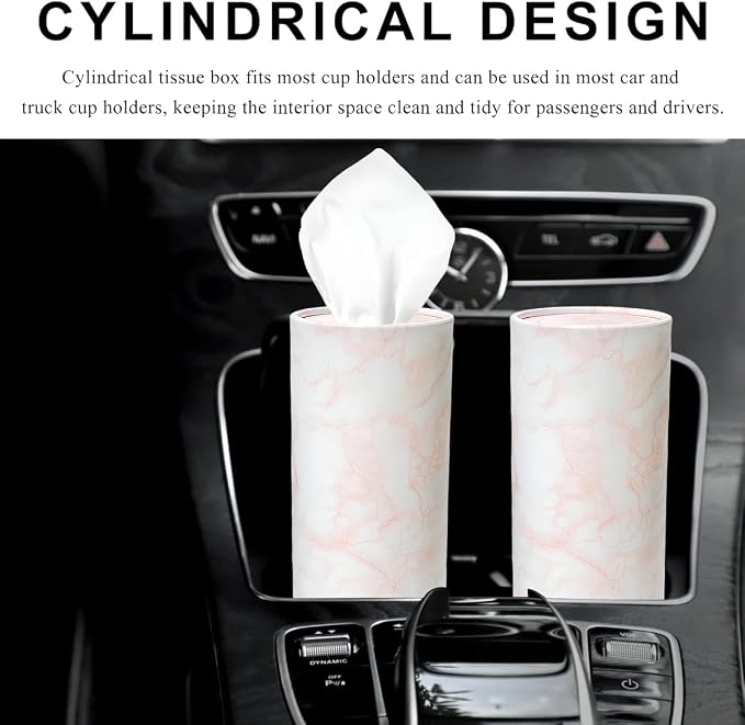4PCS Car Tissue Holder, Car Cup Holder Convenient Travel Tissue Tube Box - Image 5