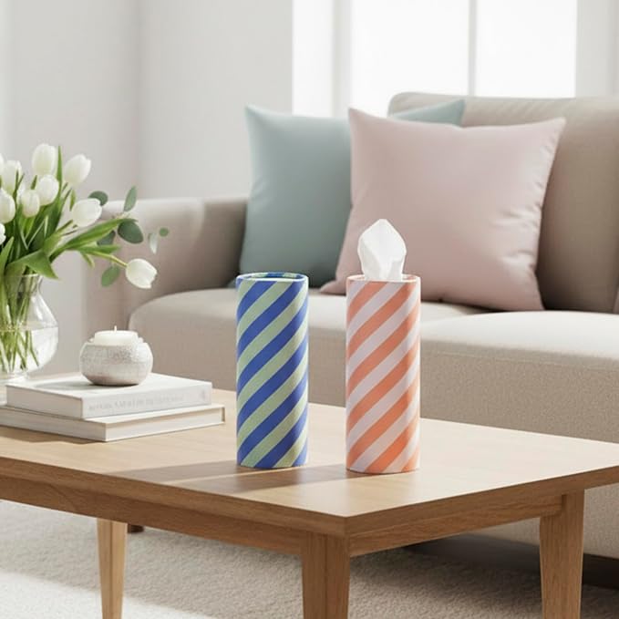 Car Tissues Cylinder, 50 Tissues per Canister, Facial Tissues - Image 6