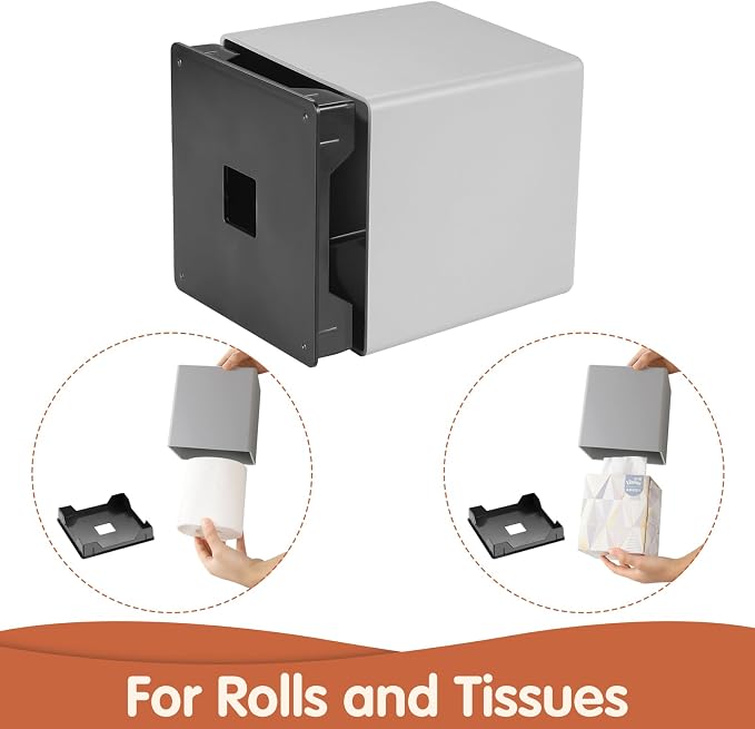 Tissue Box Cover, Square Facial Tissue Holder Storage - Image 4