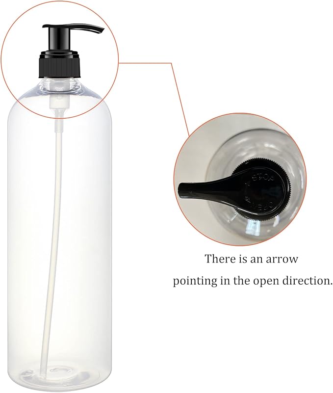 6 Pack 32 oz Shampoo and Conditioner Dispenser Bottles - Image 4