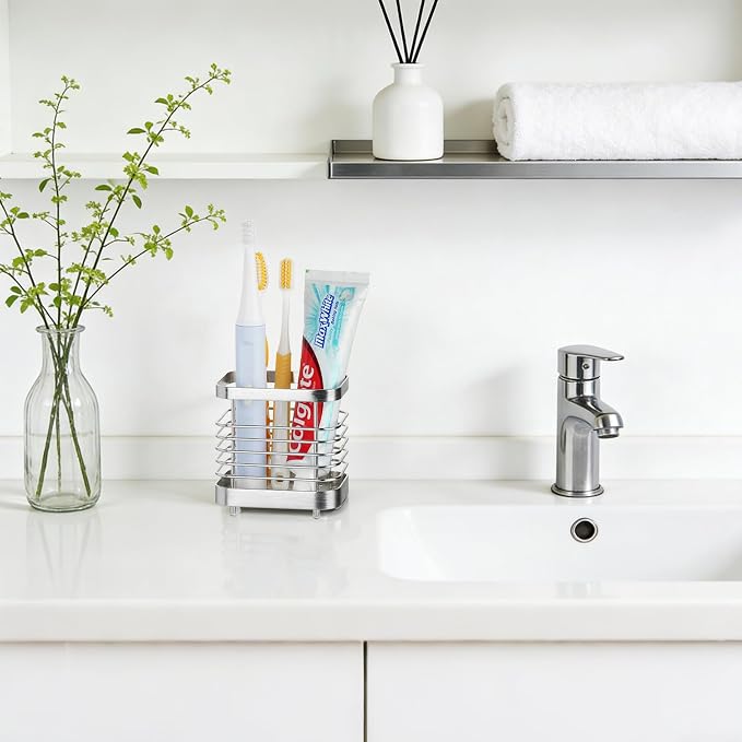 MYITYARD Toothbrush Holder for Bathroom, Stainless Steel Ventilated Electric - Image 7