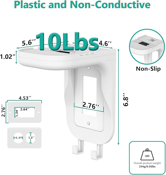 WALI Outlet Shelf Wall Holder, Fit - Image 3