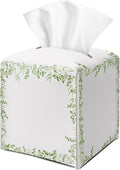 Greenery Tissue Box Cover Square by DOIUCRO