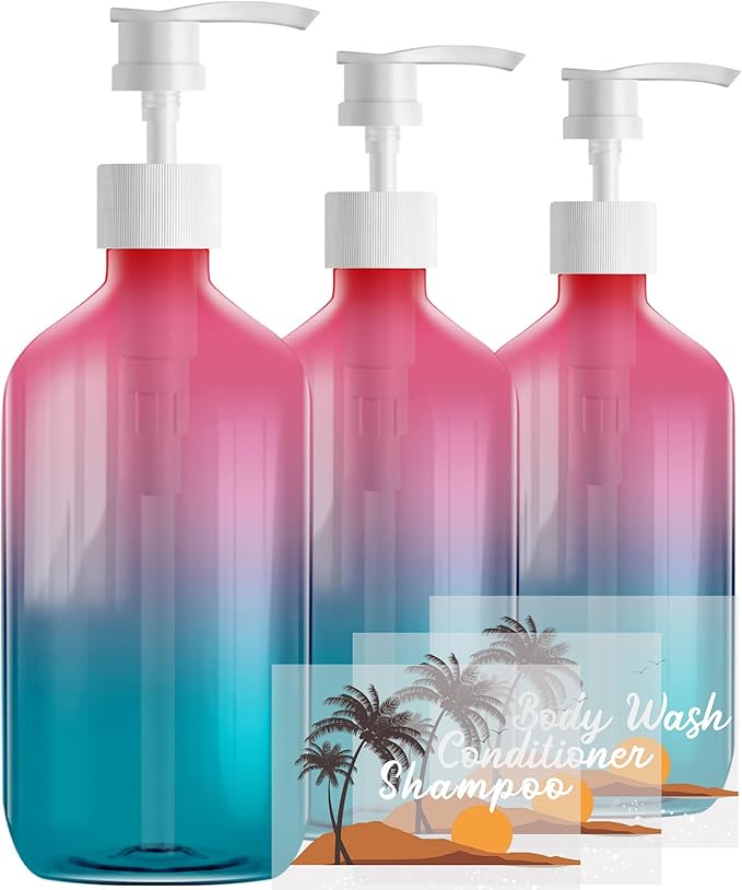 500ml Refillable Plastic Bottles by FOOCHY