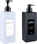 Shampoo and Conditioner Dispenser Modern Refillable Shampoo Pump Bottles by Unknown