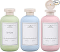 ASEVAT 6.7oz 3Pcs Plastic Refillable Travel Shampoo and Conditioner Bottles by ASEVAT