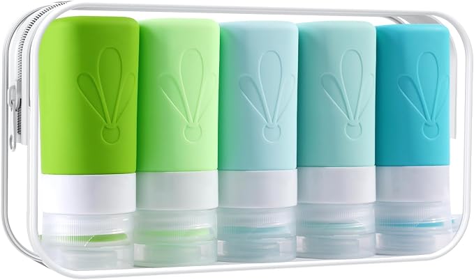 INSFIT Travel Bottles for Toiletries, TSA Approved 2oz Travel Size Toiletries by INSFITPortableTravelBottles