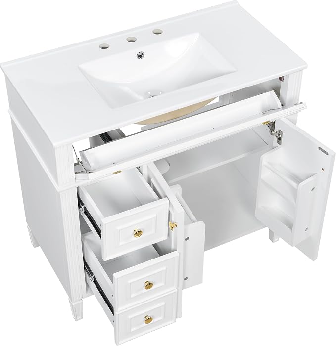 Harper & Bright Designs 36" Bathroom Vanity - Image 9