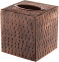 Monarch Abode Tissue Box Cover Square – Hand Hammered Antique Copper Metal by MonarchAbode