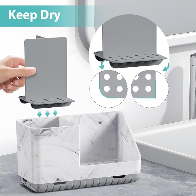 Toothbrush Holders for Bathroom Countertop, Kids Electric Toothbrush and - Image 3