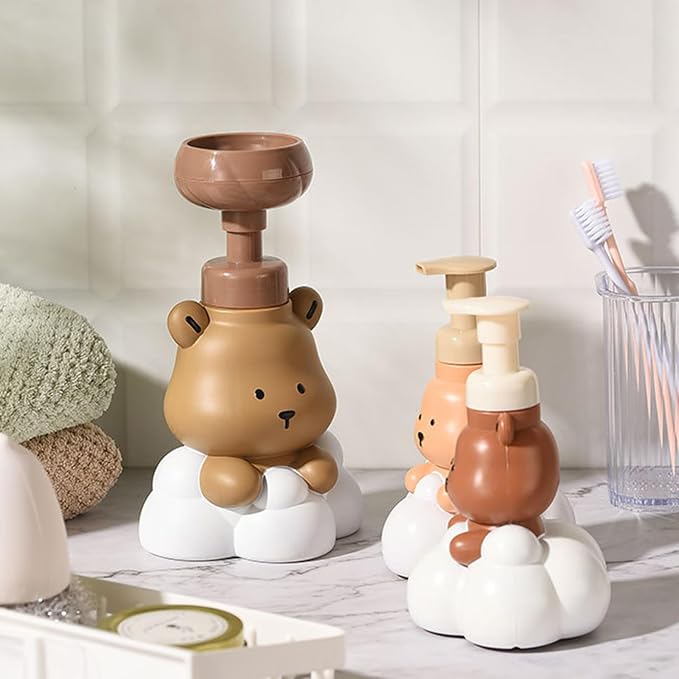 1 Pc Bear Paw Foam Soap Dispenser Cartoon Shaped Pump Bottle Refillable Hand - Image 4